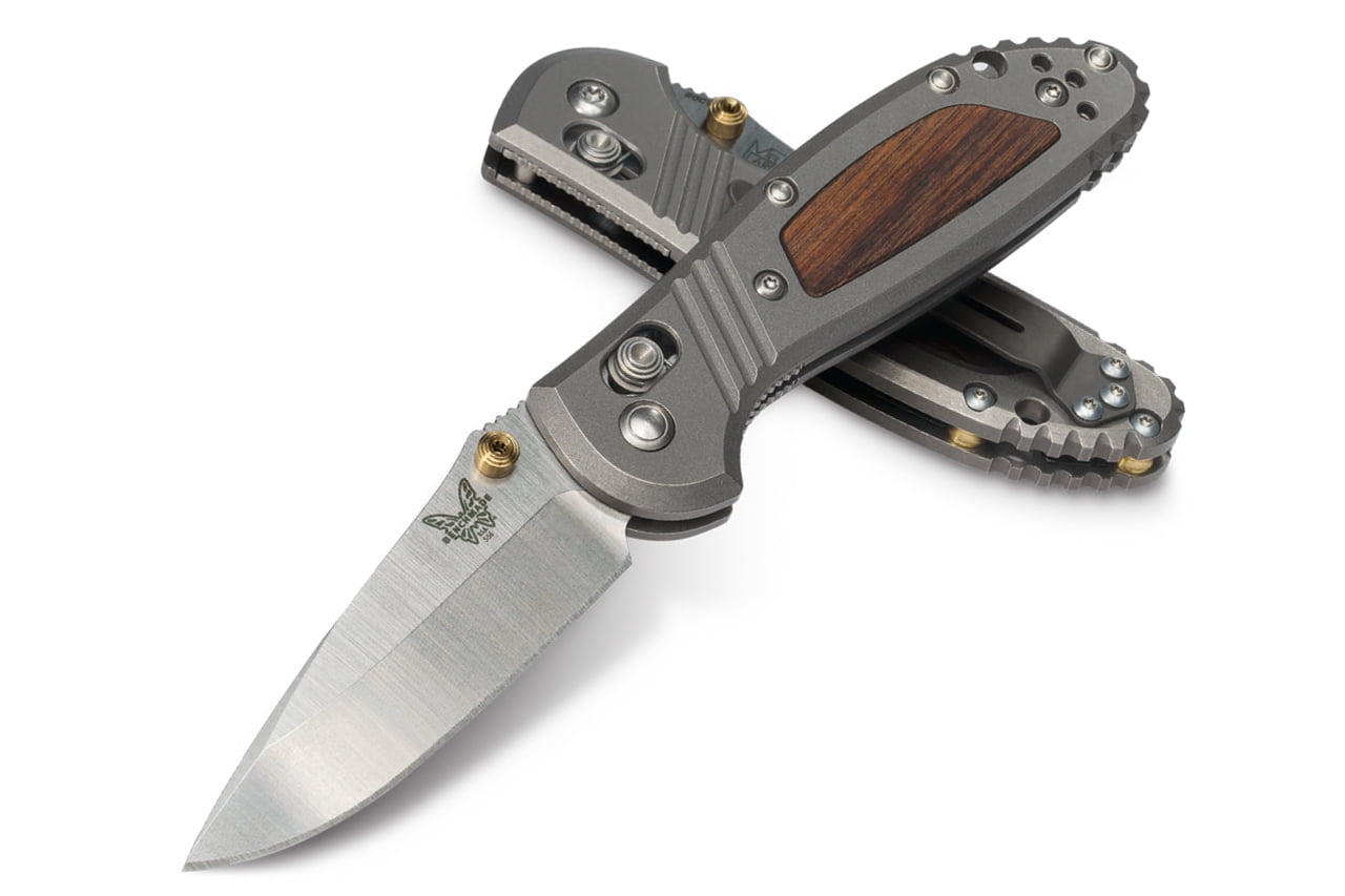 Benchmade Mini Griptilian Axis Lock Knife Titaniumwood Cpm 20cv