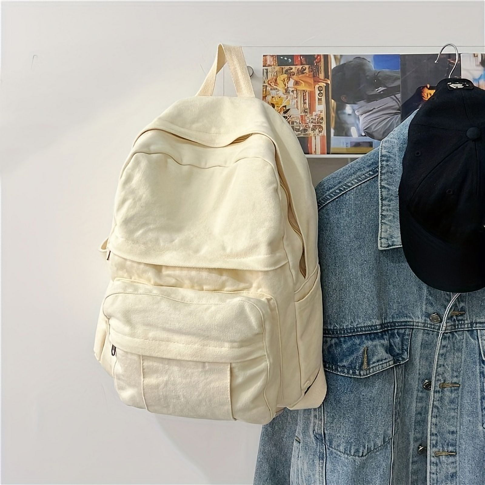 Stylish Vintage Canvas Backpack Make a Fashion Statement with Distressed Style Walmart
