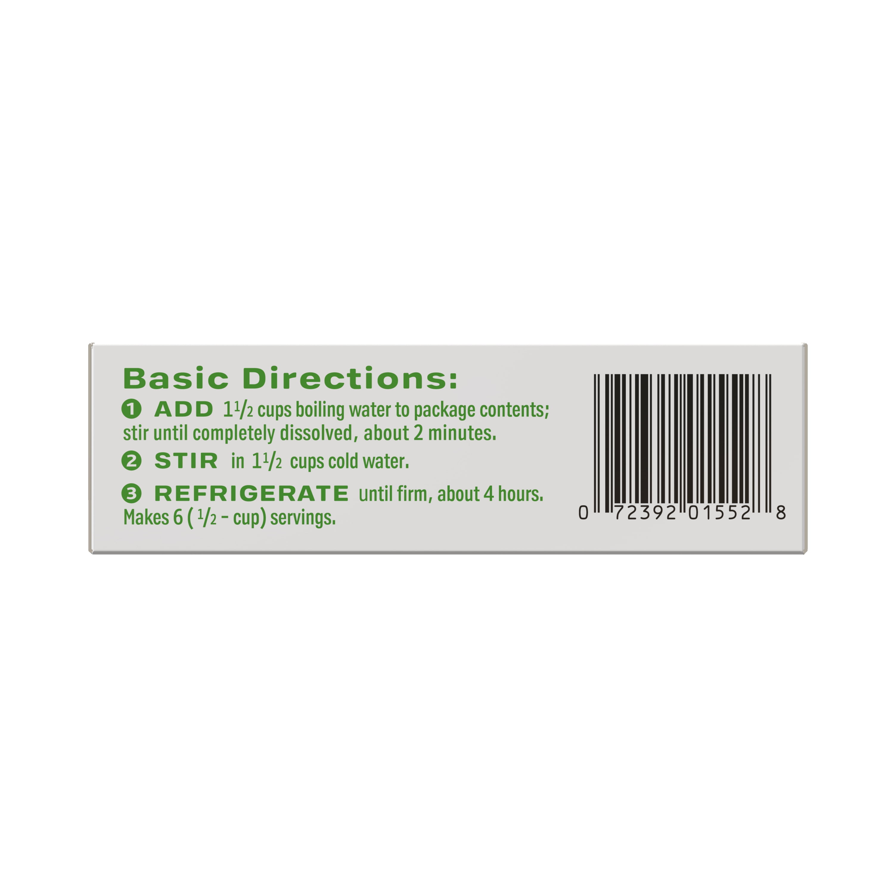 Sonic Green Apple Gelatin Mix, 6 Servings, 3.94 oz Cardboard Box