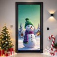 thumbnail image 7 of Christmas Door Tapestry Xmas Front Door Hanging Decor Holiday Party Cloth Door Curtain Polyester Fabric Wall Hanging for Home Bedroom Indoor Christmas Decoration, 7 of 7