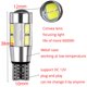 thumbnail image 4 of 4 piezas T10 W5W 194 10 LED coche bombillas de freno brillantes Auto cuña placa de la lámpara de ancho reverso luz señal de giro blanco Canbus 12V, 4 of 4