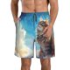 thumbnail image 1 of Fotbe Blue Sky Winged Cat Trajes de Baño Estampados para Hombre, Shorts de Verano de Secado Rápido, Ropa de Playa, Bañadores-Small, 1 of 6