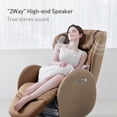 thumbnail image 6 of NOUHAUS Luna Heated Massage Chair Full Body 3D Massage Zero Gravity Dual Sound Systems Low-Noise Motor Living Room（Dark Caramel）, 6 of 10