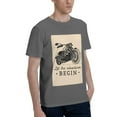 thumbnail image 2 of Bingfone Let The Adventure Begin Men'S Loose Fit Short-Sleeve Pocket T-Shirt, 2 of 7