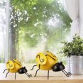 thumbnail image 4 of Paquete de 4 esculturas de abejas de metal para pared, decoración de jardín, decoración de pared de abejas colgantes para interiores y exteriores, decoración de jardín, patio y césped, 4 of 8
