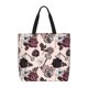 thumbnail image 1 of Easygdp Retro Red Black Roses Bolsa Tote para Mujer, Bolso de Hombro para Trabajo, Playa, Viajes, Compras y Supermercado, 1 of 7