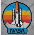 thumbnail image 2 of Retro NASA Worm Logo Rocket Launch Romper Boys or Girls Infant Baby Brisco Brands 12M, 2 of 7
