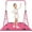 PINKBARMAT, variant on Safly Fun Gymnastics Bar with Mat for Kids, Height Adjustable Junior Training Bar Mat for Home, Folding Gymnastic Horizontal Bars Equipment (Pink+Mat)