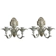 thumbnail image 1 of Candelabro de pared de 2 piezas, candelabro de hierro, candelabro rústico de pared, candelabro nórdico Blanco, 1 of 8