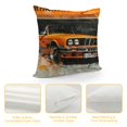 thumbnail image 4 of Orinice Car, Newspaper, Sots Art Graphic Decorative Men Women Boy Girl Room Cushion Throw Pillow Cover for Home Couch Living Room Bed Sofa Square Throw Pillow Cover 1PC 12x12in, 4 of 5
