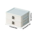 thumbnail image 3 of Tgbvmt Desktop Storage Box, Drawer Style Organizer for Stationery Jewelry Small Accessories,Plastic Sorting Box for Desk Organization Space-Saving Clear View Design, Available in White Blue Pink, 3 of 6