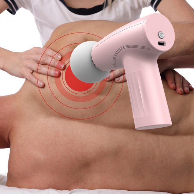 ador eléctrico de espalda de tejido profundo USB, ador de músculos de espalda y cuerpo fácil de usar Rosa Yinane Masaje eléctrico