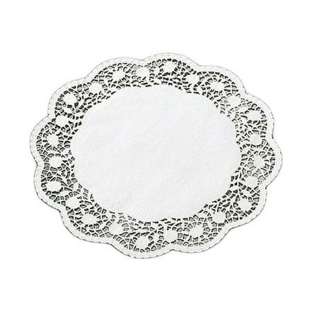 Paderno World Cuisine Paper Doilies Round Disposable Placemats Paderno World Cuisine Paper Doilies Round Disposable Placemats 11 88 250pk White