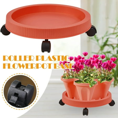 

Flowerpot Tray Base Round Belt Wheel Universal Wheel Thickening Mobile F