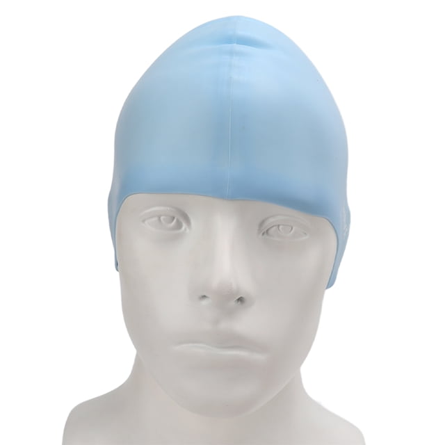 Chapeau de Natation Imprimé Imperméable Antidérapant à Rayures pour Adultes