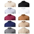 thumbnail image 7 of TOWED22 Men's Mock Turtleneck Sweater Long Sleeve Half Neck Pullover Thermal Casual Ribbed High Neck Pullover Sweater(Wine,M), 7 of 7
