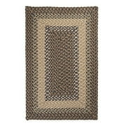 Colonial Mills Set of 13 Brown, Beige and Blue Handmade Braided Stair Tread Rug 28"