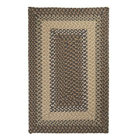 Colonial Mills Set of 13 Brown, Beige and Blue Handmade Braided Stair Tread Rug 28"