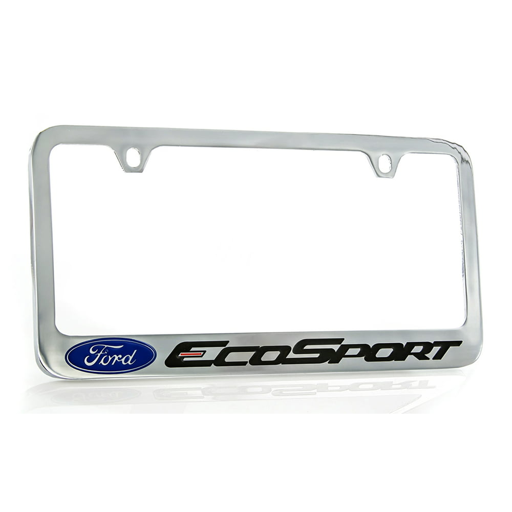 Ford EcoSport Chrome Plated Brass Metal License Plate