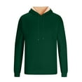 thumbnail image 7 of Fashion YLSDY Fleece Lined Hoodies for Men Warm Winter Sweatshirt Thermal Pullover Long Sleeve Hooded Sweatshirts Athletic Hoodie Green S, 7 of 7