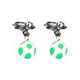 thumbnail image 1 of Dalazy 2Pcs Keychain Mini Cartoon  Key Ring Modern Handmade Girl Exquisite Bag Durable Auto Pendant Decoration Party Gifts Green Football, 1 of 1