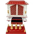 thumbnail image 4 of Wooden Temple/Home Temple/Pooja Mandir/Pooja Mandap/Temple for Home by Kamdhenu Art And Craft (K-5NE), 4 of 6