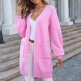 thumbnail image 5 of Vedolay Womens Sweater Open Front Jacket Long Sleeve Print Sweaters Outerwear Pink,L, 5 of 5