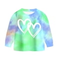 thumbnail image 5 of 6-7 Years Child Toddler Girl Fall Winter Clothes Baby Crewneck Floral Sweatshirts Pants Set Long Sleeve Outfits Set Tie Dye, 5 of 6