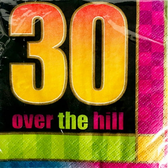 Over the Hill Party 30th Birhday Small Napkins (16ct)