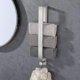 thumbnail image 1 of Toalleros para baño montado en la pared, soporte para toallas de baño de metal con estante de madera y 1 gancho, almacenamiento de toallas para decoración de baño pequeño o RV, toallas enrol, 1 of 4