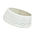 thumbnail image 3 of yuksok Collier de Sapin de Noël Tricoté 71 cm Accessoire à Ajustement Universel Anneau de Sapin Festif Blanc, 3 of 9