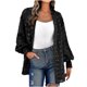 thumbnail image 1 of Chaqueta de Punto Delgada Odeerbi para Mujer Manga Larga Talla S, 1 of 5