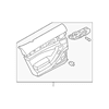 Genuine OE Porsche Door Trim Panel - 970-555-913-13-A11