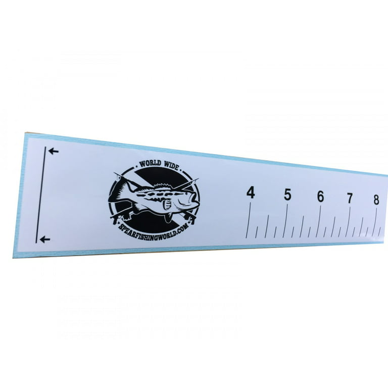 Fish Ruler Sticker/Decal for Fishing or Spearfishing Boat Canoe or