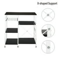 thumbnail image 4 of Tcbosik Kitchen Storage Rack Baker's Rack Utility Storage Shelf Microwave Stand Table Spice Rack Condiment Holder Workstation, Dark Brown, 4 of 10