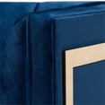 thumbnail image 6 of Baxton Studio Ambra Glam and Luxe Royal Blue Velvet Fabric Upholstered and Button Tufted Armchair with Gold-Tone Frame, 6 of 10