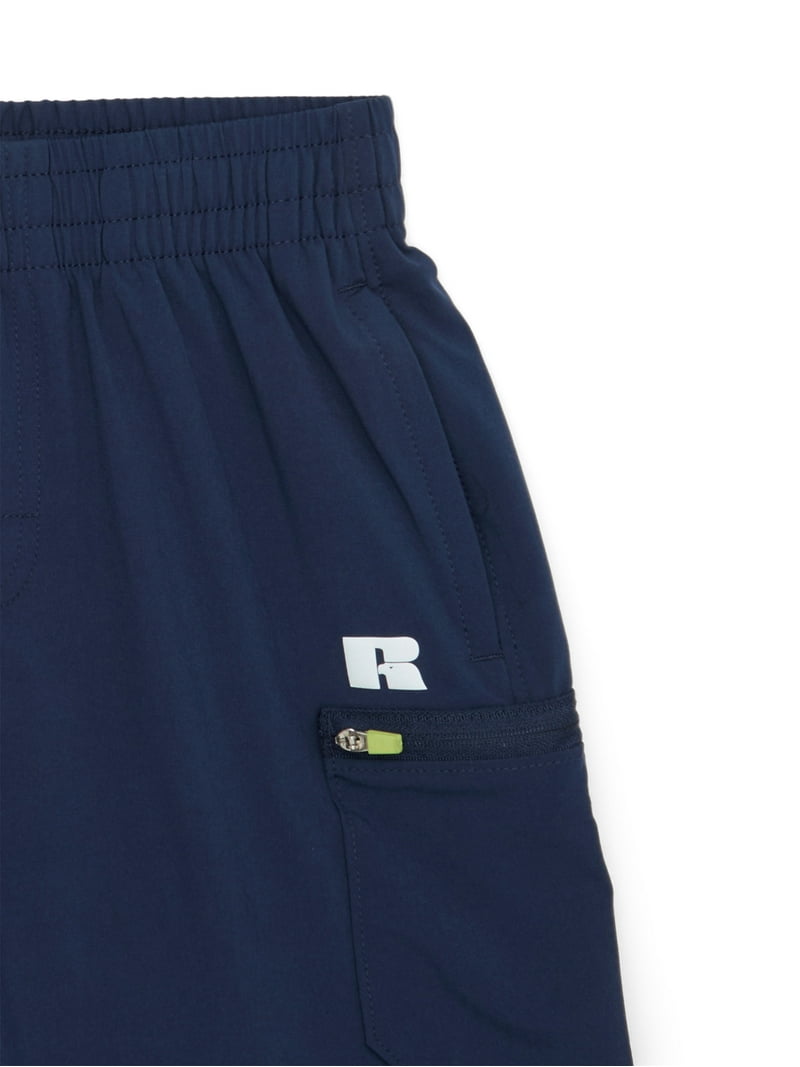 Russell Athletic Boys Active Stretch Woven Cargo Shorts, Sizes 4