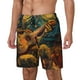 thumbnail image 1 of Balery Starry Night Guitar Turtle Bañador para hombre, shorts de playa de secado rápido con entrepierna y forro de compresión-XX-Large, 1 of 6