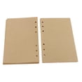 thumbnail image 2 of 2 x 80 hojas de papel kraft recargables para carpetas de cuadernos, tamaño A6, 6 agujeros 4 piezas, 2 of 8