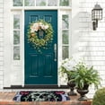 thumbnail image 3 of WERPE Skull Wreath Butterflies Indoor/Outdoor/Front Door/Bathroom Mats for Home Entrance 19.68*47.24 in, 3 of 6