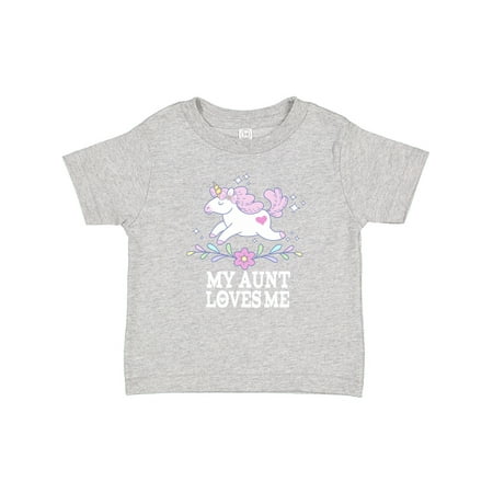 

Inktastic My Aunt Loves Me Unicorn Girls Baby T-Shirt