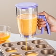 thumbnail image 3 of Pancake Batter Dispenser with Squeezes Handle – Evenly Dispense Batter for Pancakes,Waffles,Brownie,Premium Batters Dispenser,Baking Tool with Measurement Scale for Breakfast, Easy Clean(2PC), 3 of 9