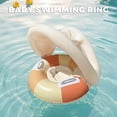thumbnail image 4 of NOUGFVZP Baby Pool Float with Canopy, Sun Protection Ring, Retro Swimming Float with Canopy and Sunshade, Long Lasting Perfect Toy for Outdoor Backyard Garden Pool Summer Water Fun Play Use, 4 of 5
