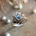 thumbnail image 5 of Moonstone White Lotus Ring Crystal Rhinestone, 5 of 5