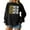 Black, variant on Women's Fashion Top New Year 2026 Printed Pullover Sweatshirt Holiday Design for Women Casual Celebration Streetwear Top,Pink,2XL