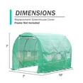 thumbnail image 3 of Aoodor Walk-in Tunnel Greenhouse Replacement Cover 10'X7'X7' Large Outdoor Plant Gardening Greenhouse Spare Parts Cover (Frame NOT Included), 3 of 9