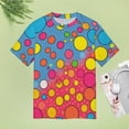 thumbnail image 5 of Colorful Dots T Shirts Basic T-Shirt Short Sleeve Ladies Tee Shirt Summer Graphic Clothing, 5 of 5
