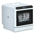 thumbnail image 5 of Portable Dishwasher with 5L Water Tank, Automatic Smart Countertop Dishwasher, Mini Dishwasher with 5 Place Settings, 2-Tier Rack, 3-Spray Arm, Air-Dry Function, 5 of 8