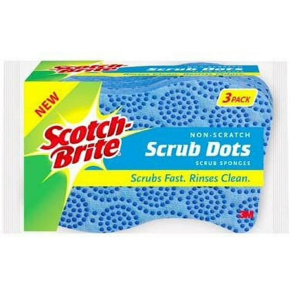 3M Cleaning Sponge Pads - Specialty Shape - 3 Pack
