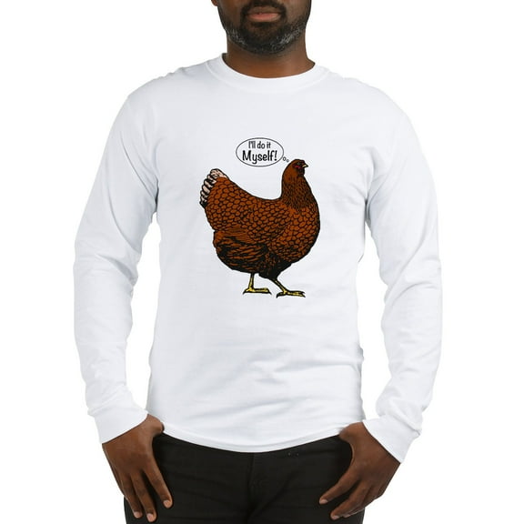 CafePress - Little Red Hen Long Sleeve T Shirt - Unisex Cotton Long Sleeve T-Shirt